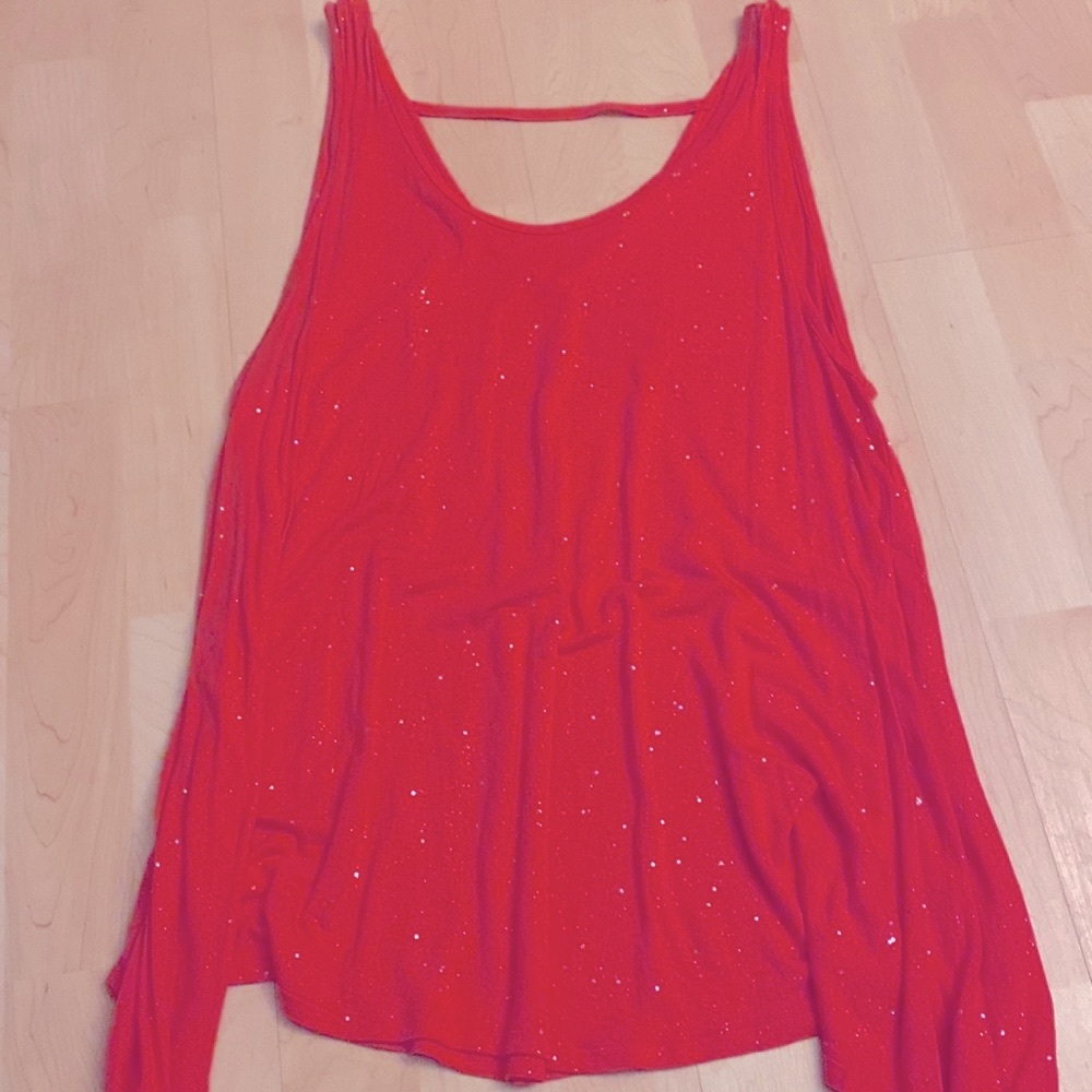 pink glitter top